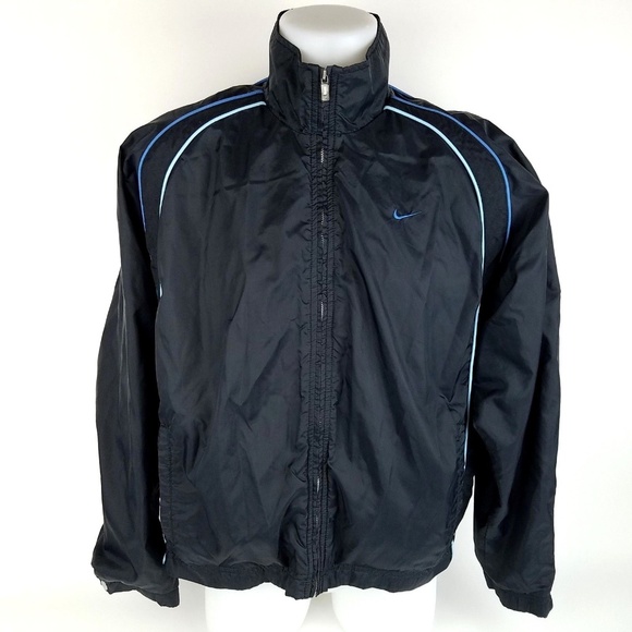 Nike Other - NIKE VTG Full Zip Black Vented Windbreaker Jacket